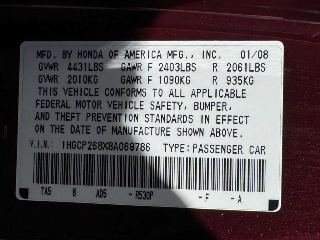 2008 Honda Accord EX-L 2.4